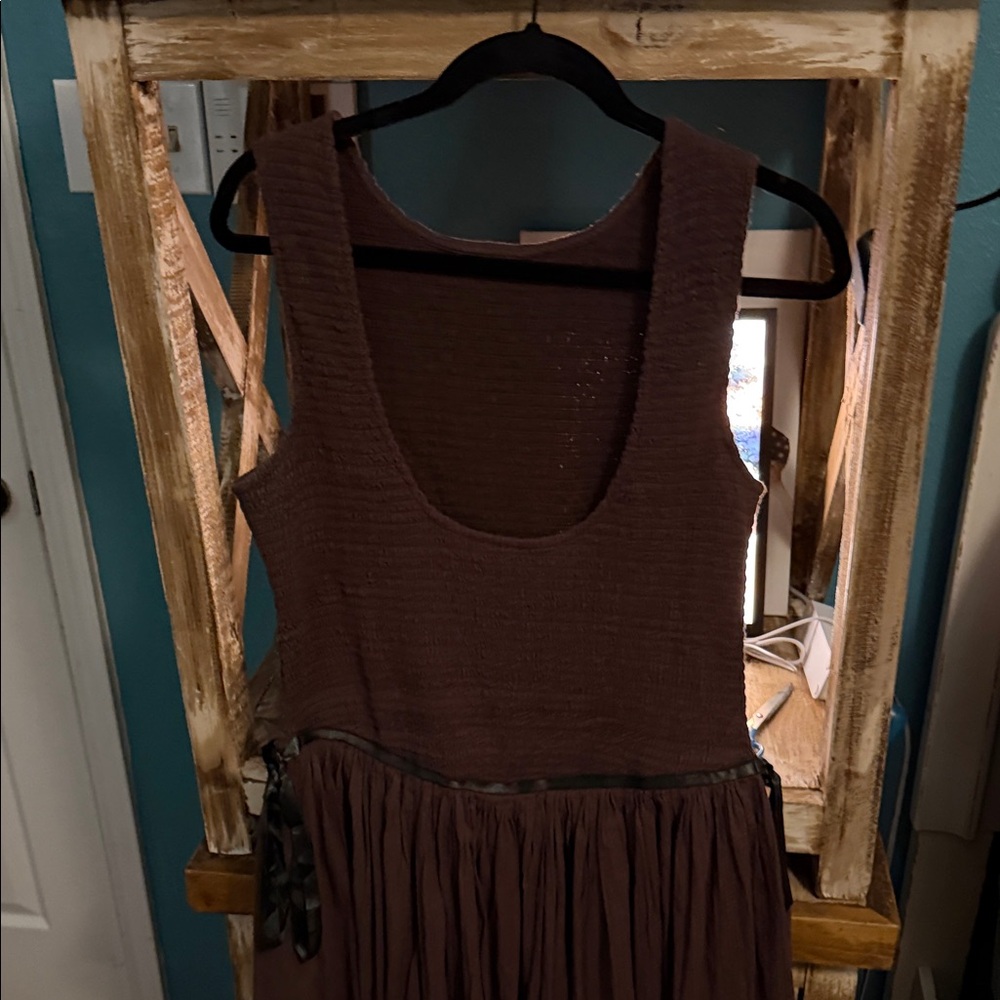 Nightingale Seersucker Midi Dress - Picture 4 of 5